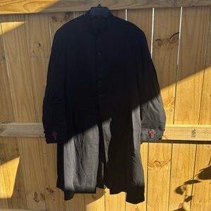 1930 Antique Wool + Cashmere Masonic Knights Templar Order Ceremonial Frock Coat